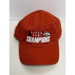 47 Brand Denver Broncos Orange Cap Hat Adjustable NFL 3X Super Bowl Champs